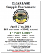 LAST CHANCE OF THE SEASON!!!! CLEAR LAKE CRAPPIE