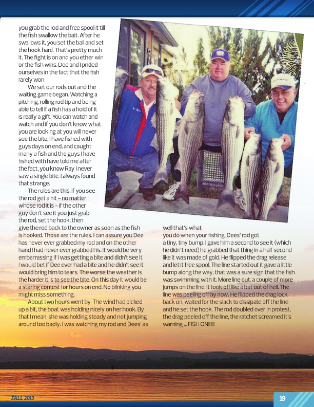 Westernbass Magazine - FREE Bass Fishing Tips And Techniques - Fall 2013, Page 19