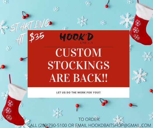Custom Christmas Stockings for Anglers